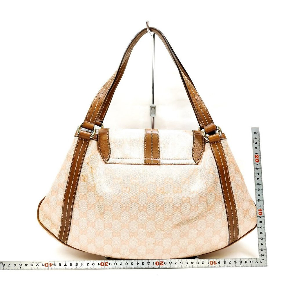 GUC Large  Pink Gucci GG Monogram Crystal Hysteria Hand Bag  Coated Canvas - Picture 10 of 12